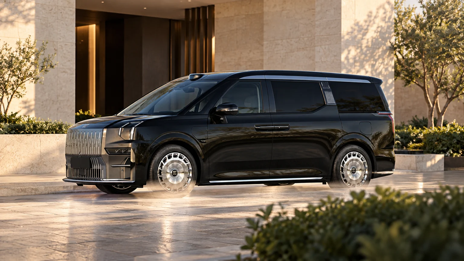 Illustrative ZEEKR 009 Grand exterior; actual vehicle configuration confirmed on enquiry.